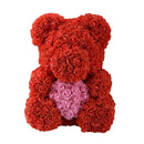 Regalos para mamá Oso rosa 25 Cm / 40 Cm Flores artificiales Rosa Oso de peluche Aniversario de bodas Regalos de cumpleaños para su novia Mujer