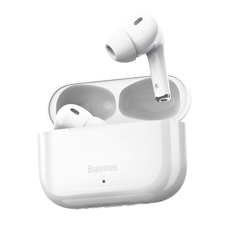 Baseus W3 TWS True Wireless Kopfhörer Bluetooth-Kopfhörer mit Mikrofon Handfree-Ohrhörer für iPhone Xiaomi Huawei Gamer-Headset