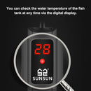 SUNSUN Tauchheizer für Aquarien, LCD-Display, digital, einstellbar, Wasserheizstab, konstante Temperaturregelung, 500 W