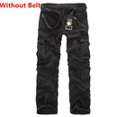 Facecozy Men Tactical Military Cargo Pants Winter Male Outdoor Multi-pockets Windproof Camping Trekking Fishing Hiking Trousers