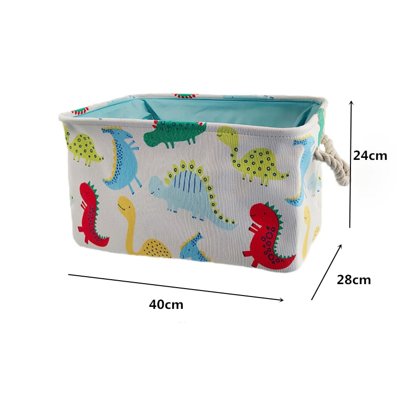 Baby-Wäschekorb, niedlicher Dinosaurier, faltbarer Spielzeug-Aufbewahrungseimer, Picknick, schmutzige Kleidung, Korb, Box, Leinwand, Organizer, Cartoon-Tier