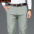 2022 Frühling Neue Männer Bambusfaser Casual Hosen Klassischen Stil Business Fashion Khaki Stretch Baumwolle Hose Männliche Marke Kleidung
