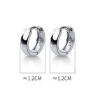 TrustDavis Creolen aus 925er Sterlingsilber für Männer/Frauen, süßes, ordentliches Geschenk für Mädchen/Jungen, edles Schmuckzubehör, Partygeschenk, DA1417