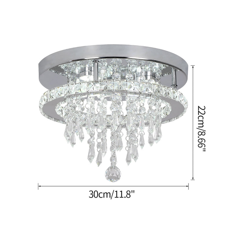 Modern Lustre Chrome Crystal Chandeliers Lighting Led Hanging Ceiling Lamp For Kitchen  Plafon Lamparas De Techo Luminaire