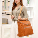 Baby Wickeltasche Rucksack aus massivem PU-Leder Mumie Mutterschaftstasche große Kapazität Reiserucksack Kinderwagentaschen mit Wickelunterlage