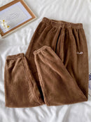 Winter-Pyjama-Sets für Frauen, Nachtwäsche, Zuhause, Kleidung, Pyjama, Heimkleidung, Damen-Pyjama-Set, Samthosen, Nachtwäsche, dick, warm