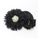 Baby Mädchen Blumen Stirnband Neugeborenes Kind Perlen Blumen mit Spitze breite Stirnbänder Bebes Haarschmuck Phoro Requisiten Kinder Turban