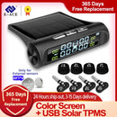 E-ACE Solar Power TPMS Autoreifendruck-Alarmüberwachungssystem Auto-Sicherheitsalarmsysteme Reifendruck-Temperaturwarnung