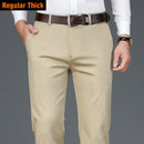 2022 Frühling Neue Männer Bambusfaser Casual Hosen Klassischen Stil Business Fashion Khaki Stretch Baumwolle Hose Männliche Marke Kleidung