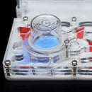 DIY Acryl-Ameisenfarm, flaches Ameisennest, Ameisenhaus für Haustiere, Ameisenhaufen, feuchtigkeitsspendender Wasserturm, Werkstatt, Futterbereich, 12 x 15 x 7,5 cm