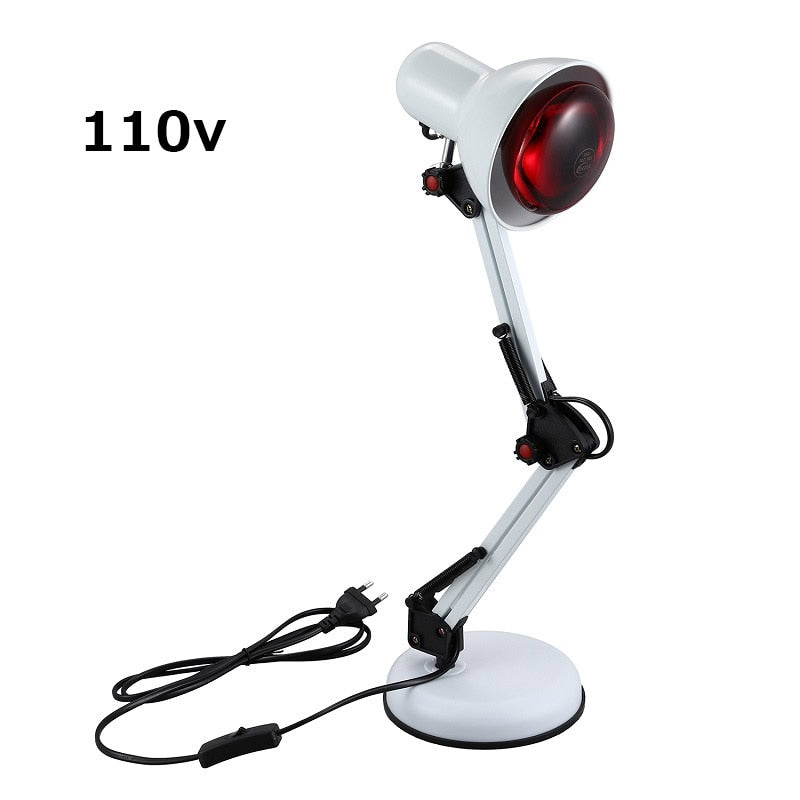 Luz de fisioterapia con calefacción infrarroja 110-240V 150W para el reumatismo, cuidado de la salud, alivio del dolor, lámpara de fisioterapia con calor infrarrojo