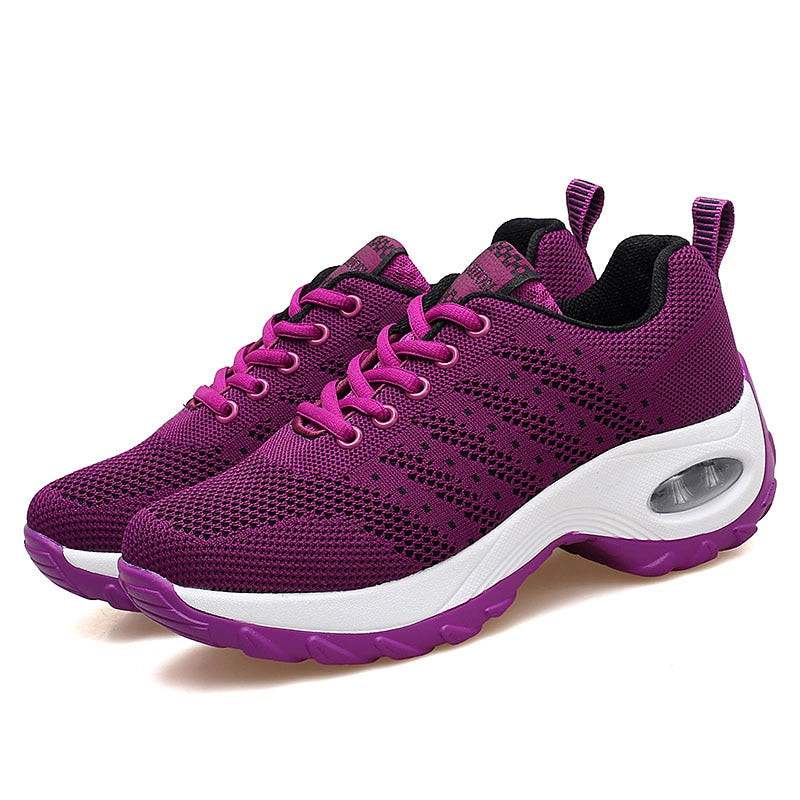 Zapatillas de deporte de malla para mujer