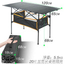 Neuer Outdoor Klapptisch Stuhl Camping Aluminiumlegierung BBQ Picknicktisch Wasserdichter langlebiger Klapptisch Schreibtisch