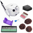 32W 35000RPM Nagelbohrmaschine Set mit Schleifband Professionelle Fräsmaniküremaschine Set Kit mit Nagelbohrer Set Kit