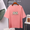 Hirsionsan T-Shirt mit Leopardenmuster für Damen, 100 % Baumwolle, übergroße Gothic-Grafik, weibliche, weiche Oberteile, Harajuku, lose, lässige T-Shirts, Damen