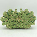 Boutique De FGG Dazzling Crystal Frauen Abend Metall Clutches Tasche Hardcase Hochzeit Party Blume Braut Handtasche Clutch Geldbörse