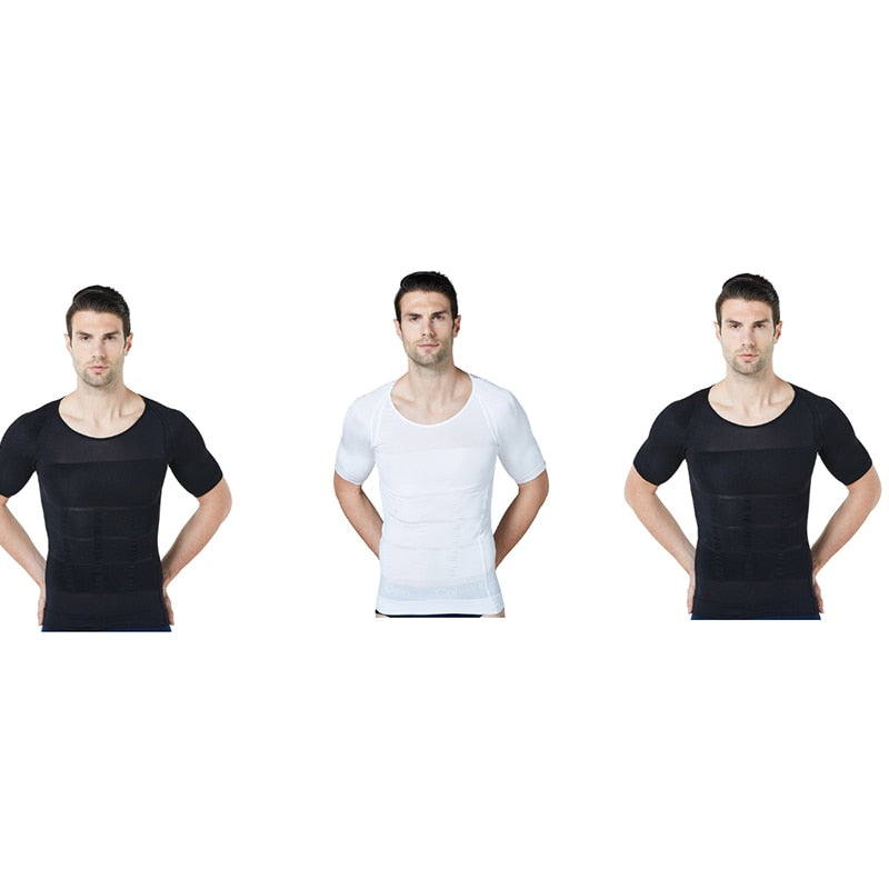 2021 Herren Shapewear Cooling T-Shirt Compression Body Shaper