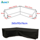 Ecksofa-Abdeckung für den Außenbereich, Garten-Rattan-Eckmöbelabdeckung, V-Form, wasserdichtes Sofa-Schutzset, Allzweck-Staubabdeckungen