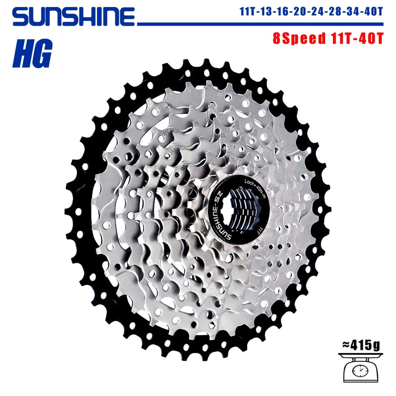 SUNSHINE Fahrradkassette 8/9/10/11/12Speed ​​Freilauf 32/36T/40T/42T/46T/50T/52T Ritzel HG Struktur Schwungrad Für SHIMANO/SRAM