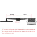 OL-3L Aluminium Multifunktions 10"-17" Ergonomie Schreibtisch Laptop Ständer 32" Monitor Desktop Halter Computer voll beweglich mit Säulenstange