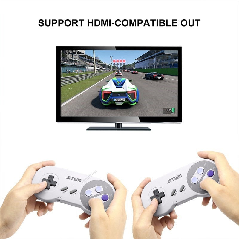 SF900 Video Game Console Hd TV Game Stick Wireless Controller Built in 5532 Games Handheld Game Player Gamepad For SNES For NES