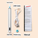 Juego de máquina de manicura portátil eléctrica, Mini taladro de uñas Led, cortador de brocas para quitar barniz de Gel, herramientas de pulido de pedicura de uñas