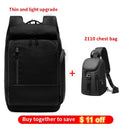 EURCOOL 17 Inch Laptop Backpack For Men Waterproof Functional with USB Charging Backpacks Male Business Men&