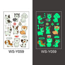 Tattoo-Aufkleber Leuchtendes Kind Kind Temporäre Fake Tattoos Glow Paste auf Gesicht Arm Bein für Kinder Körperkunst Meerjungfrau Aufkleber