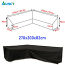 Ecksofa-Abdeckung für den Außenbereich, Garten-Rattan-Eckmöbelabdeckung, V-Form, wasserdichtes Sofa-Schutzset, Allzweck-Staubabdeckungen