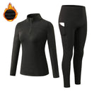 Winter-Frauen-Thermo-Unterwäsche-Sets mit hohem Kragen Winter Fast Dry Long Johns Thermo-Unterwäsche-Frauen-Hemd-weibliche warme Kleidung