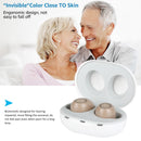 2021 Neueste Hautfarbe 1 Paar USB wiederaufladbare ITE-Hörgeräte Tonverstärker Unsichtbarer Hörverlust für ältere Gehörlose Russland