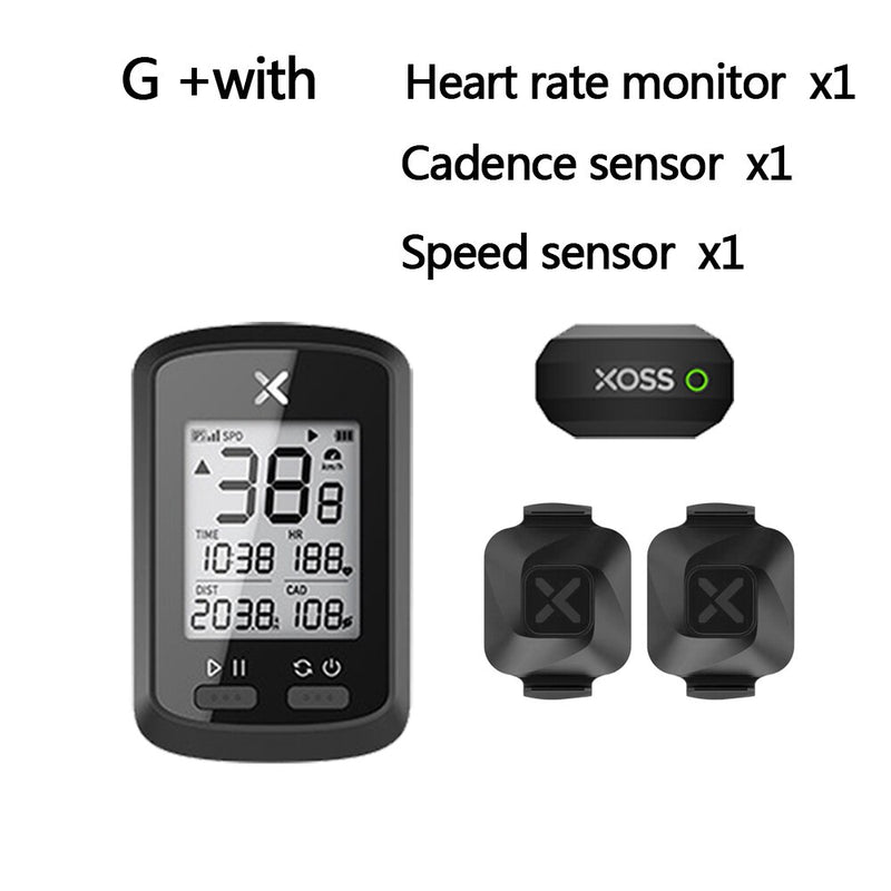 XOSS Bike Computer G+ Wireless GPS Speedometer Waterproof Road Bike MTB Bicycle Bluetooth ANT+ with Cadence Cycling Computers