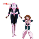 Anime My Hero Academia Cosplay Kostüm Cosplay Boku no Hero Academia Ochaco Uraraka Halloween Fancy Ball Suit Strampler für Frauen