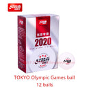 DHS DJ40+ 3-Star TOKYO Games WTT Competition ITTF 3 Star D40+ World Tour Tischtennisball Kunststoff ABS DHS Tischtennisbälle