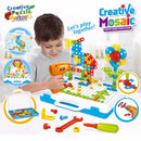 Bohrschraube 3D Kreatives Mosaik Puzzle Spielzeug Für Kinder Bauklötze Spielzeug Kinder DIY Bohrmaschine Set Jungen Pädagogisches Spielzeug