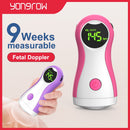 Yongrow Fötaler Doppler-Babyphone LCD-Anzeige Tragbarer Baby-Herzfrequenzmesser mit Kopfhörer YK-90C Für Schwangere