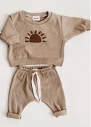 Toddler Baby Clothing Sets For Infant Baby Boys Clothes Set Rainbow Pullover+pants 2pcs Outfit Kids Costume 2023 Spring Outfit