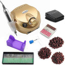 32W 35000RPM Nagelbohrmaschine Set mit Schleifband Professionelle Fräsmaniküremaschine Set Kit mit Nagelbohrer Set Kit