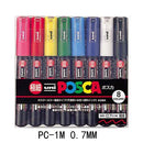 UNI POSCA Marker Pen PC-1M PC-3M PC-5M Set POP Poster Werbung Paint Pen Comic Painting Rundkopf Briefpapier Caneta Posca