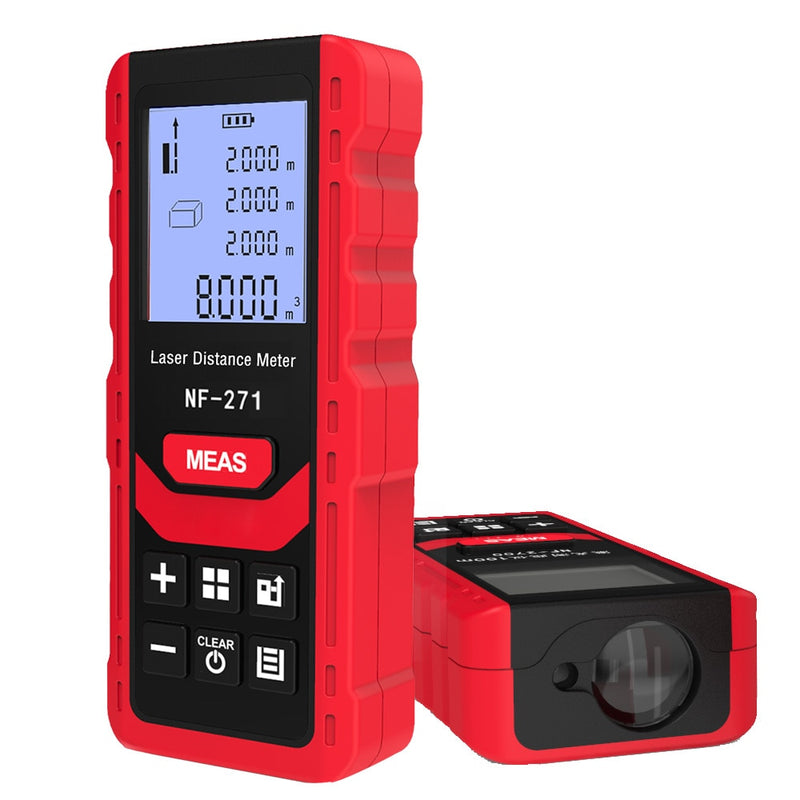 Noyafa NF-271 Laser Distance Meter 40M 80M Rangefinder Tape Range Finder Measure Device Digital Ruler Test Tool