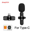 Kabelloses Lavalier-Mikrofon, tragbares Mini-Mikrofon, Rauschunterdrückung, Audio-Video-Aufnahme für iPhone, Android, Gaming, Live-Übertragung