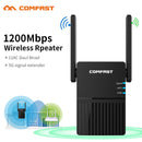 1200Mbps Long Range Dual Band 2.4+5Ghz Wireless Wifi Repeater High Power Signal Booster Wi fi Extender Wlan Wi-fi Amplifer