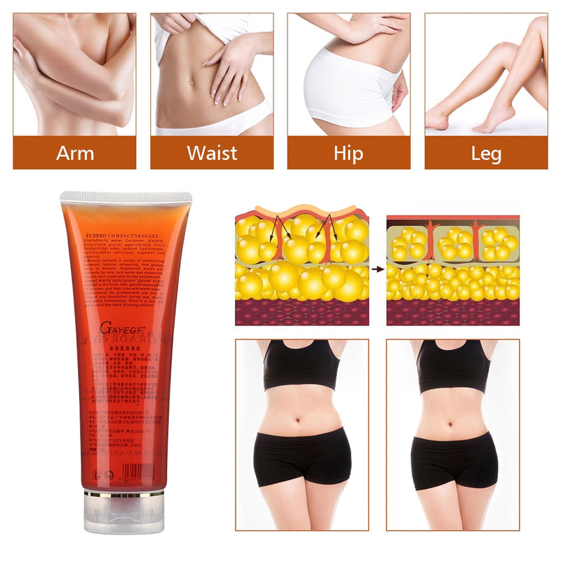 Gel masajeador adelgazante para pérdida de quema de grasa, Gel de masaje ultrasónico, cavitación RF, cuerpo, pierna, cintura, anticelulitis eficaz