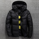 Winter Warme Männer Jacke Mantel Lässig Herbst Stehkragen Puffer Dicker Hut Weiße Ente Parka Herren Winter Daunenjacke Mit Kapuze