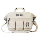 11 BYBB'S DARK Vintage Hip Hop Umhängetasche Streetwear Canvas Multi Pockets School Messenger Chest Umhängetasche Herren Damen