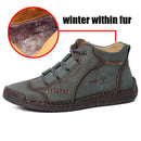 Bequeme lässige Lederschuhe Herren Turnschuhe Leder Loafer handgefertigte Herrenschuhe Winter atmungsaktive Wohnungen Schuh heißer Verkauf Mokassins