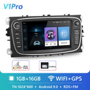 Podofo 4G HIFI Android 10 2 Din Autoradio Multimedia Video Player für Ford Focus S-Max Mondeo 9 Galaxy C-Max Navigation GPS 2din