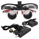 Zahnlupen Lupe Labor Medizinische Vergrößerung Fernglas 2,5 / 3,5 x 420 Scheinwerfer Scheinwerfer 5 W Stofftasche