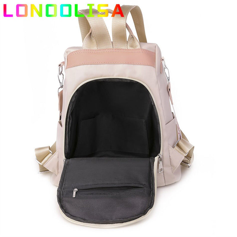 Fashion Trendy Multifunctional Anti-theft Backpack Oxford Cloth Shoulder Bags for Teen Girls Design High Quality School Mochilas