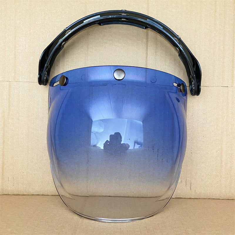 Soman Open Face Helmet Visor Bubble Flip Up Motorcycles Visor Capacete Lens Helmet Accessories BV01